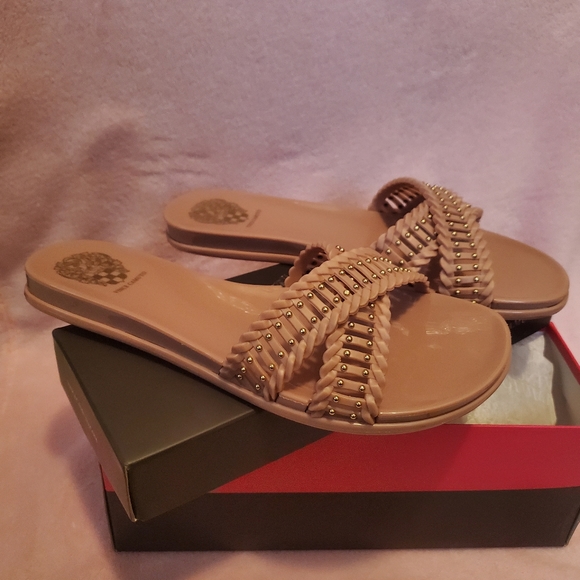 Vince Camuto Cross Band Jelly Slide Sandal -Endira Blush sz 8 NWB - Picture 3 of 6